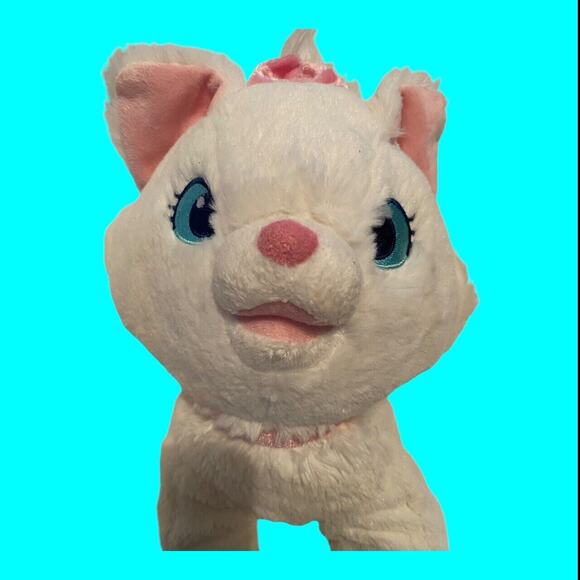 Disney Aristocats Marie Plush Toy Stuffed Animal 12" White And Pink Disney Store - Picture 2 of 10